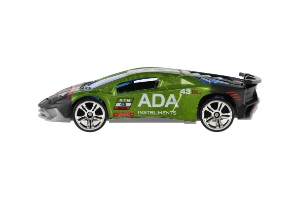 Voiture de sport 6 pièces métal/plastique 8cm à roue libre en boîte 10,5x27,5x4cm