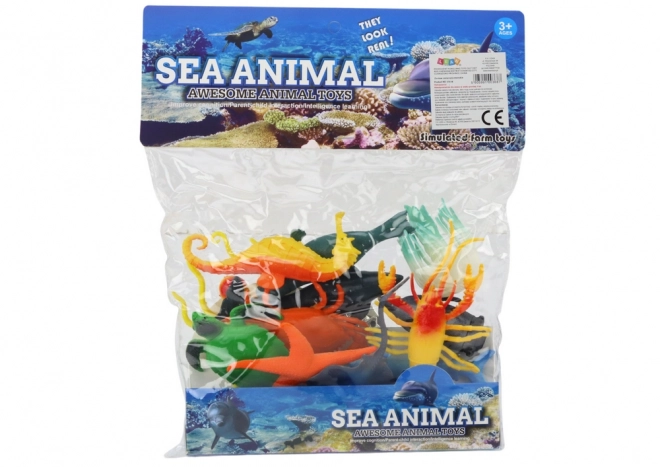 Ensemble de figurines sous-marines d'animaux marins, 12 pièces
