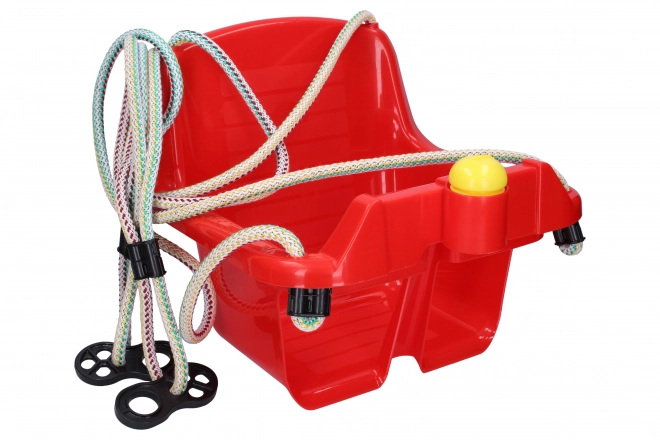 Balançoire plastique pour enfants - rouge