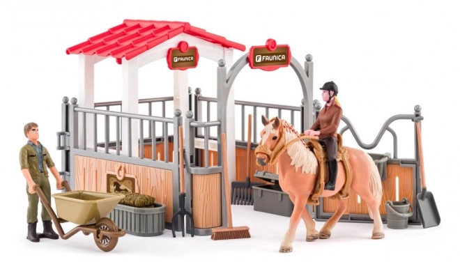Faunica ferme avec cheval et accessoires