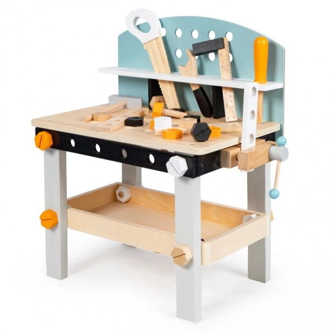 Table de travail en bois pour enfants avec outils ECOTOYS