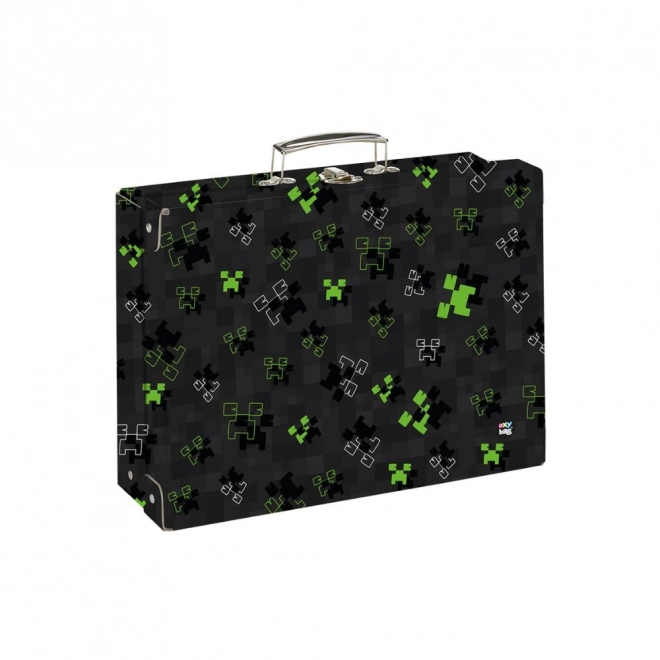 Valise enfant carrée en lamino A4 OXY NEXT Green Cube