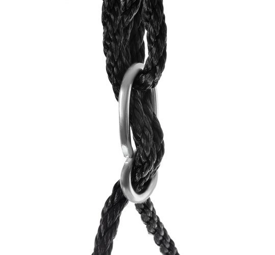 Balançoire nid de corbeau 100 cm noir