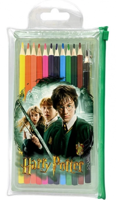 Crayons de couleur Harry Potter 12 pièces en étui