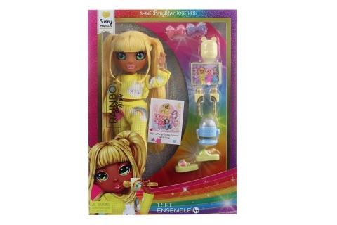 Rainbow High Junior Fashion poupée en pyjama - Sunny Madison