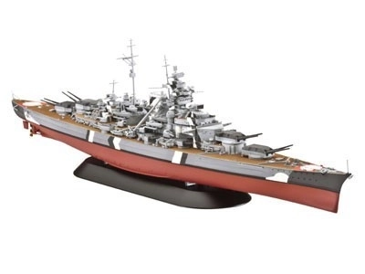 Modèle en plastique du navire de guerre Bismarck