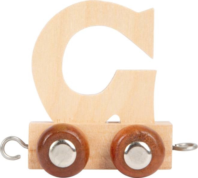 Wagon en bois avec la lettre G pour circuit de train SMALL FOOT