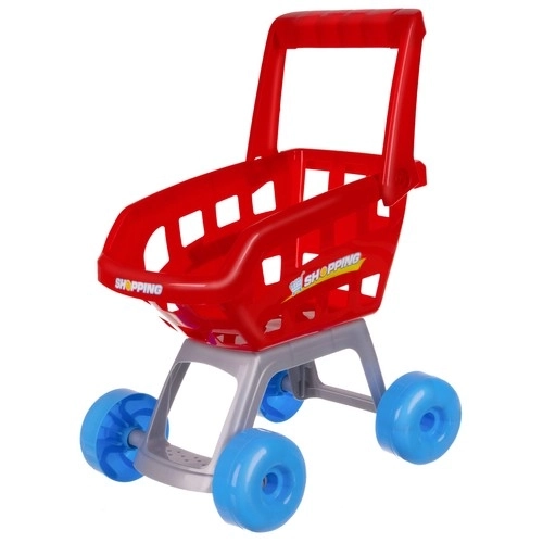 Supermarché avec caisse, panier et accessoires