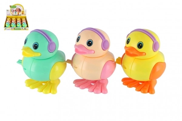 Canard en plastique à remontoir sautillant