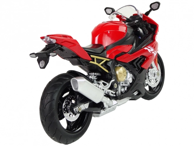 Modèle de moto BMW S1000RR Sons Rouges Lumineux