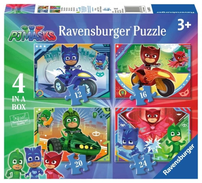 RAVENSBURGER Puzzle Pyjamasques 4 en 1 (12, 16, 20, 24 pièces)