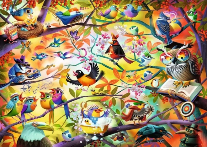RAVENSBURGER Puzzle Oiseaux Occupés 1000 Pièces
