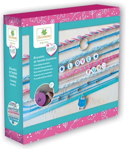 Kit créatif pour fabriquer des bracelets Kumihimo
