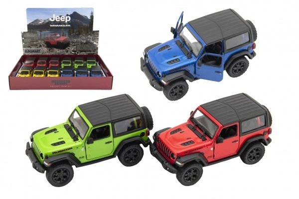 Voiture en métal Kinsmart Jeep Wrangler 2018 à rétrofriction 12,5cm