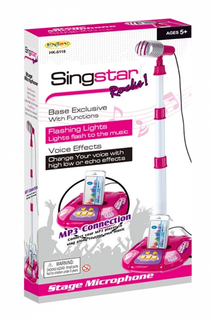 Microphone sur pied pour enfants
