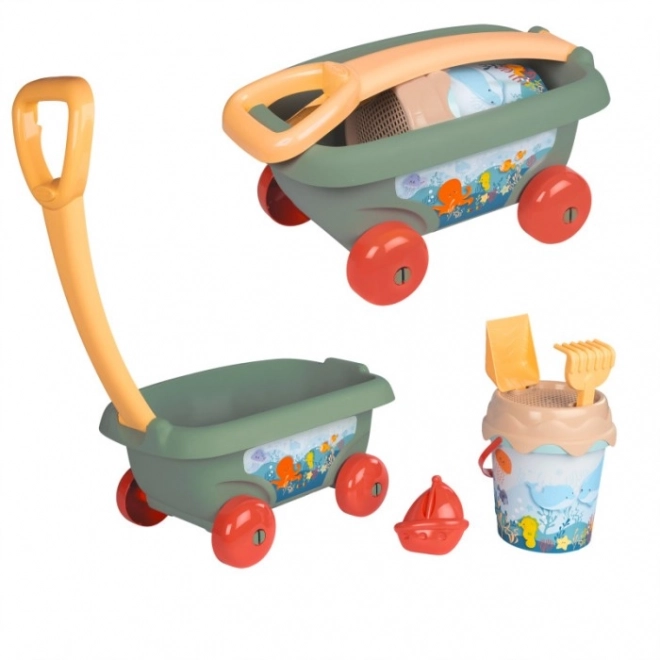 Chariot avec accessoires de sable Smoby