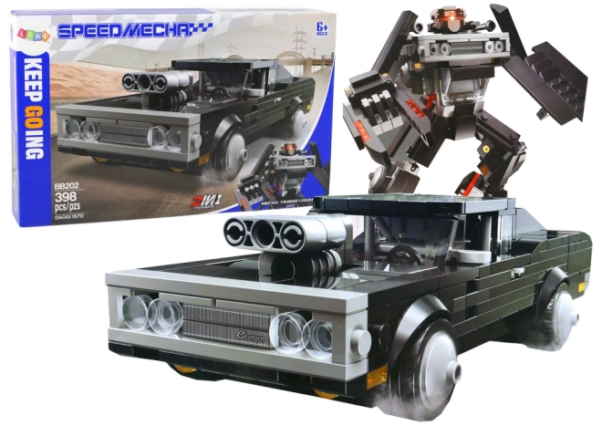 Blocs de construction Transformation Voiture Robot 2W1