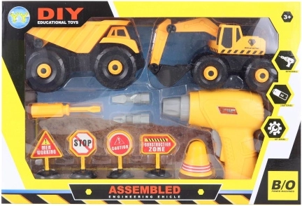 Set de voitures de chantier à visser