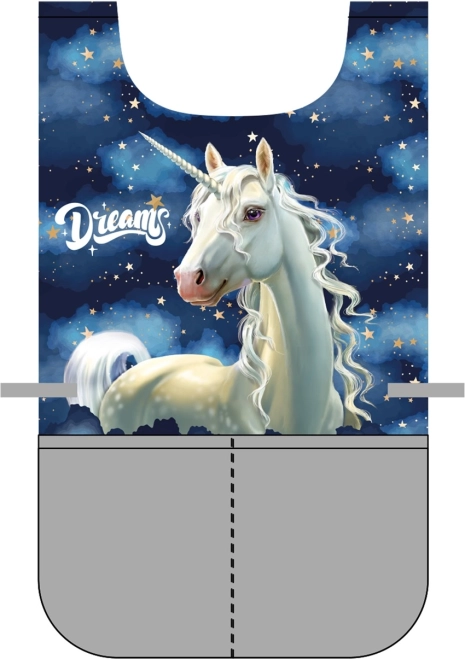 Tablier poncho Licorne pour arts plastiques