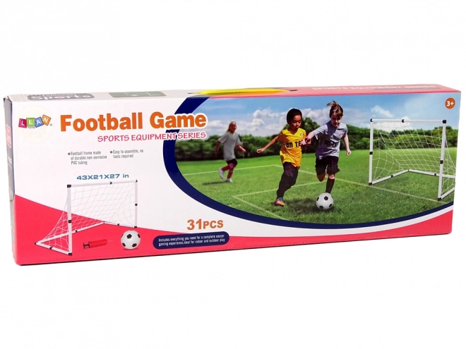 Grande cage de football Ballon de football Pompe