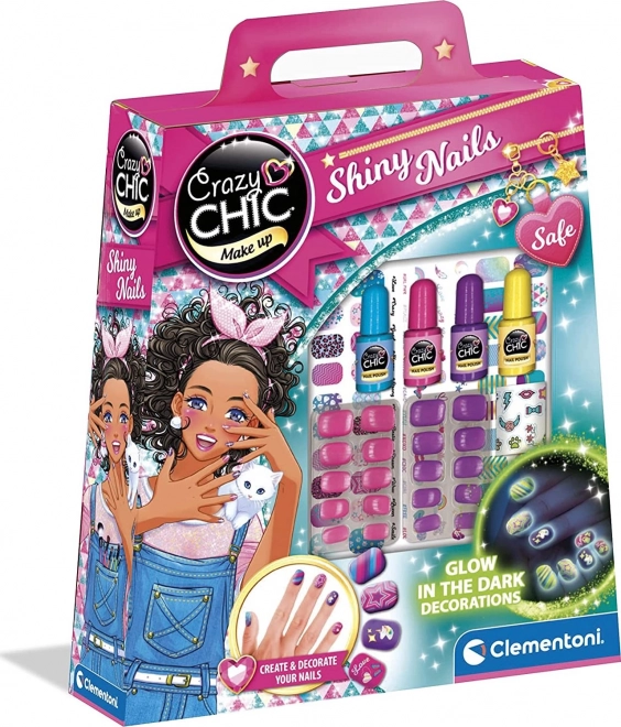 Ensemble d'ongles Crazy Chic Fluo