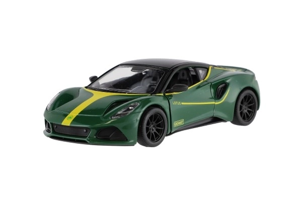 Auto Kinsmart Lotus Emira 1:38 métal/plastique 12,5cm 3 couleurs à rétrofriction 12pcs en boîte