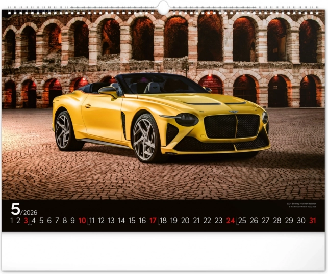 Calendrier mural Voitures Rapides 2026