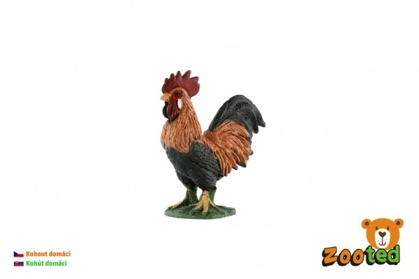 Figurine en plastique coq 5cm