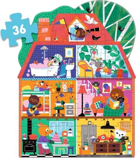 Puzzle de contour de sol Maison 36 pièces