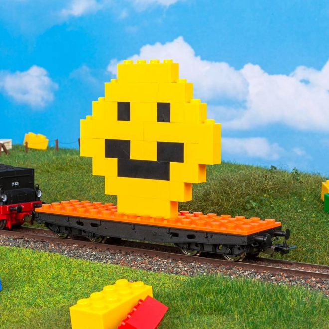 Wagon plateau pour ensembles de construction
