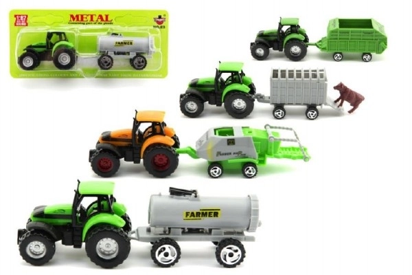 Tracteur avec remorque 16 cm