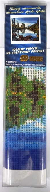 Peinture diamant Lac Paisible 30x40 cm