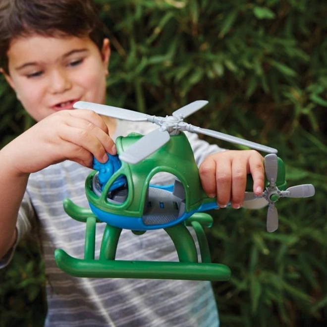 Hélicoptère Green Toys bleu