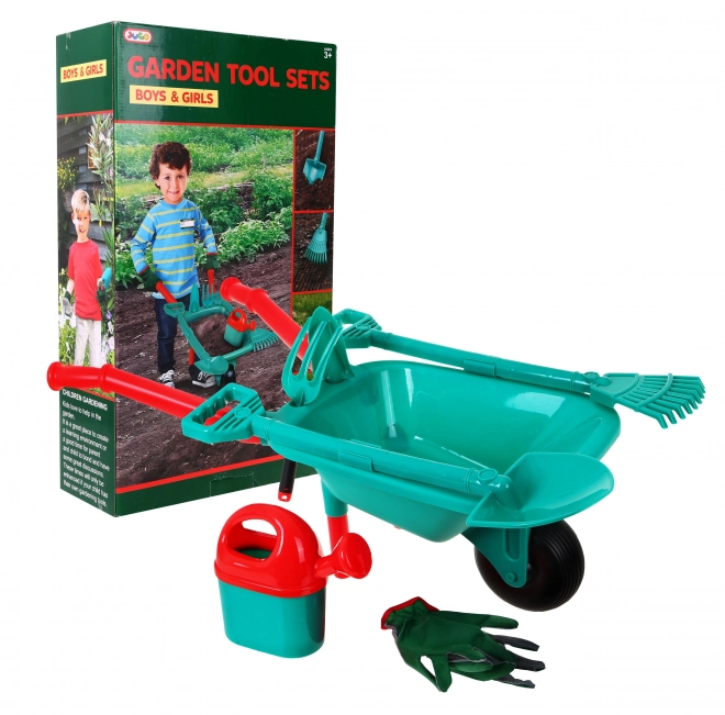 Ensemble d'outils à roulettes pour petits jardins