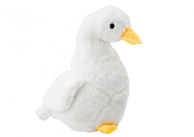 Jouet oie en peluche blanche 30 cm