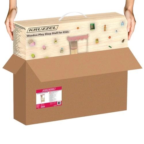 Stand en bois avec accessoires pour enfants