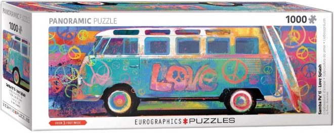 Puzzle panoramique Volkswagen coloré