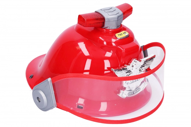 Casque de pompier avec effets