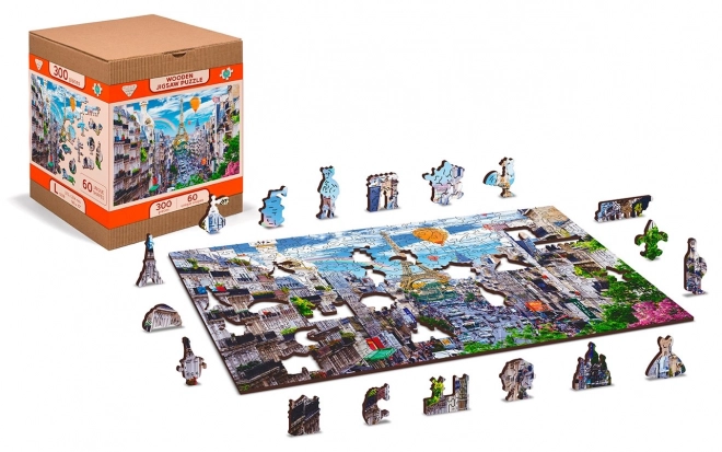 Puzzle en bois Paris animée 2v1