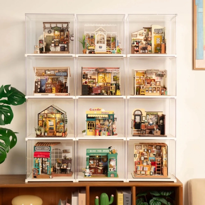 Vitrine RoboTime pour miniatures de maisons