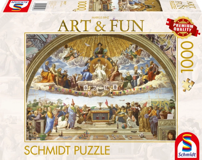 Puzzle Schmidt Art&Fun Dispute sur le Saint-Sacrement 1000 pièces