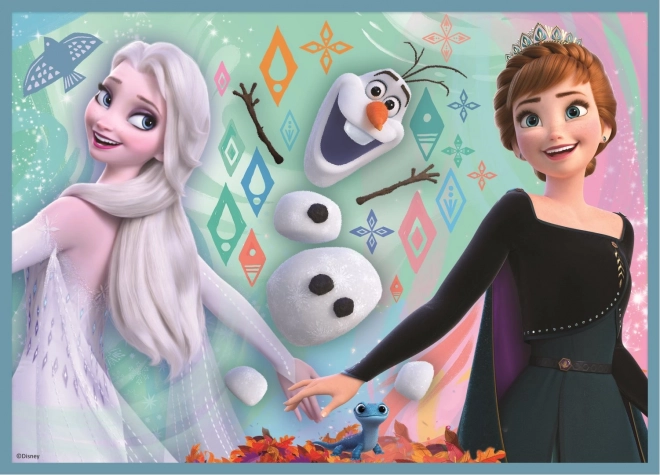 Puzzle Frozen 4v1 (12, 15, 20, 24 pièces) - Monde Merveilleux
