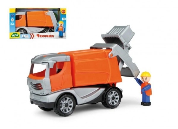 Auto Truckies éboueurs plastique 25cm avec figurine en boîte 24m+