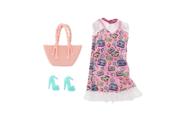 Robes et vêtements pour poupées avec accessoires