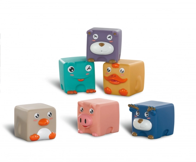 Cubes sensoriels et puzzles animaux pour enfants WOOPIE 12 pcs