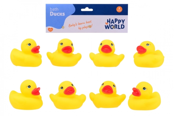 Canards en caoutchouc pour le bain