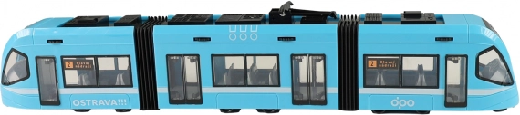 Tramway moderne bleu Ostrava 47 cm