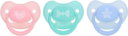 Canpol babies Sucette en silicone 6-18 mois anatomique PASTELS