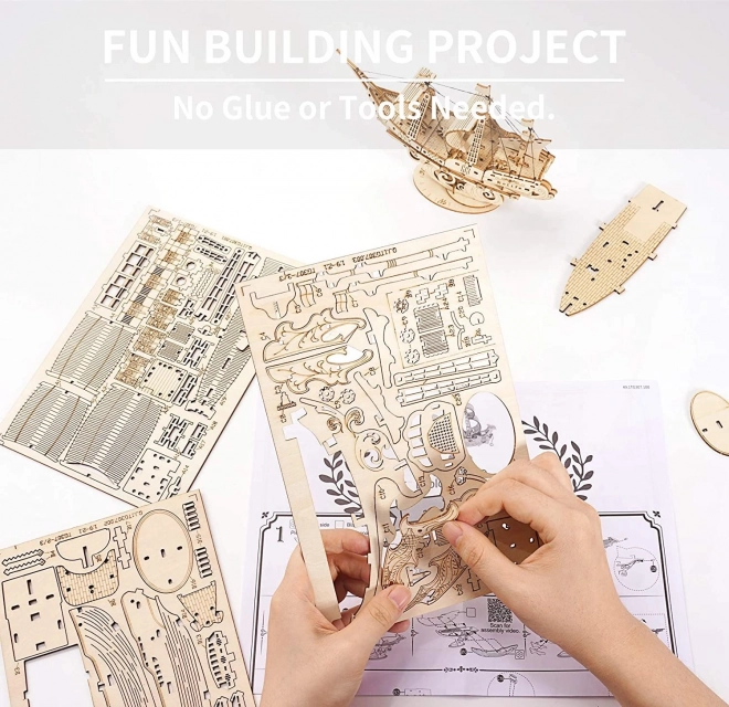 Voilier - Kit en bois 3D