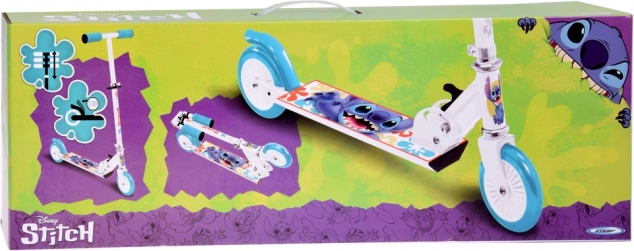 Trottinette pliable Disney STITCH blanche pour enfants jusqu’à 50 kg